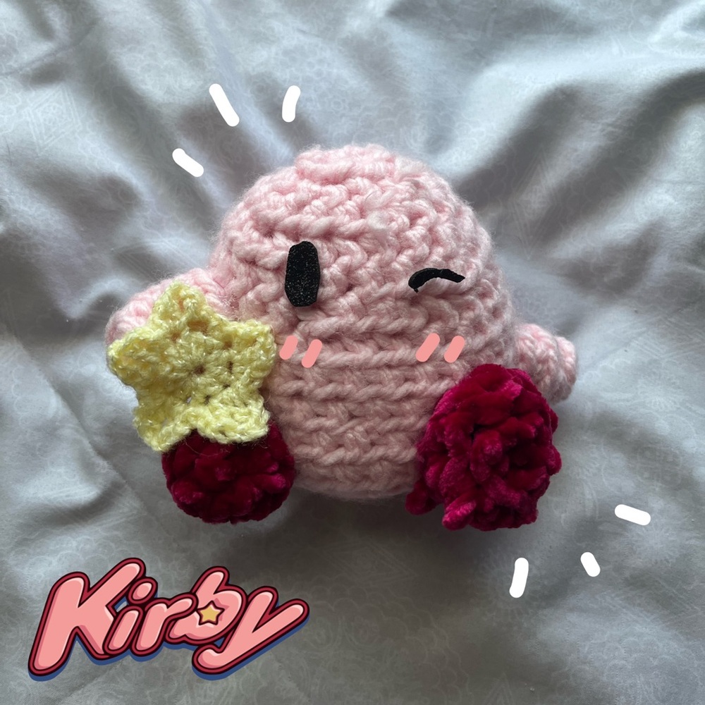 Pink Crochet Character Plush